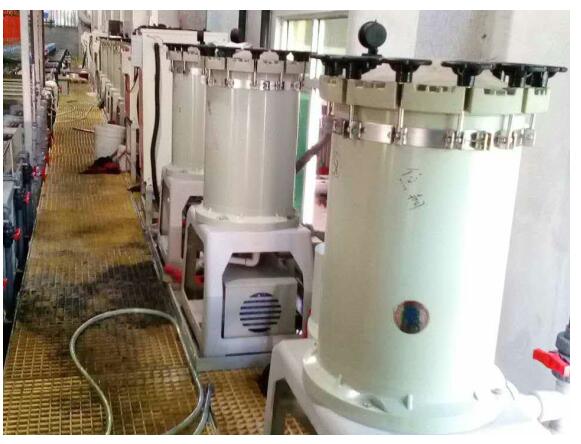 電鍍過濾機(jī)PCB二筒線生產(chǎn)現(xiàn)場(chǎng)