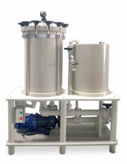 雙桶電鍍過濾機的特點及操作方式